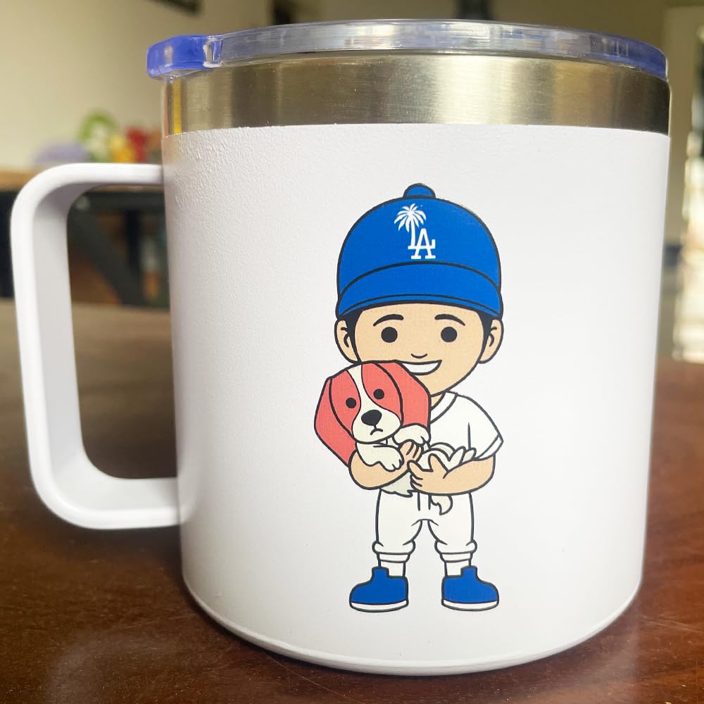 EXIGENT taza canina Los Ángeles con doble pared aislada mantiene bebidas frías o calientes.