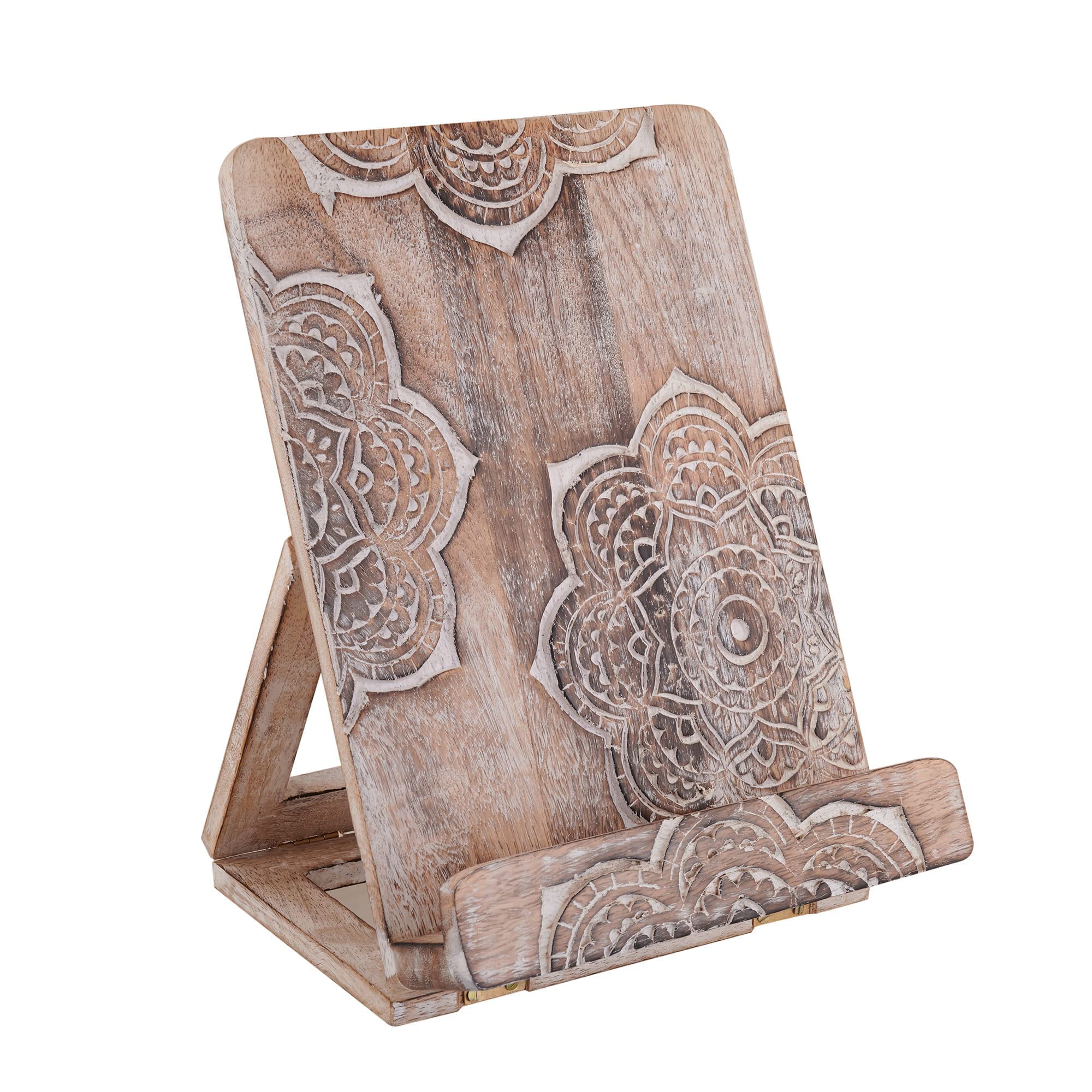 Eximious India soporte-libro cocina mandala mantiene recetas claras y al alcance