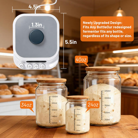 Exliu calentador de masa madre, diseño compacto y eficiente para la cocina diaria.