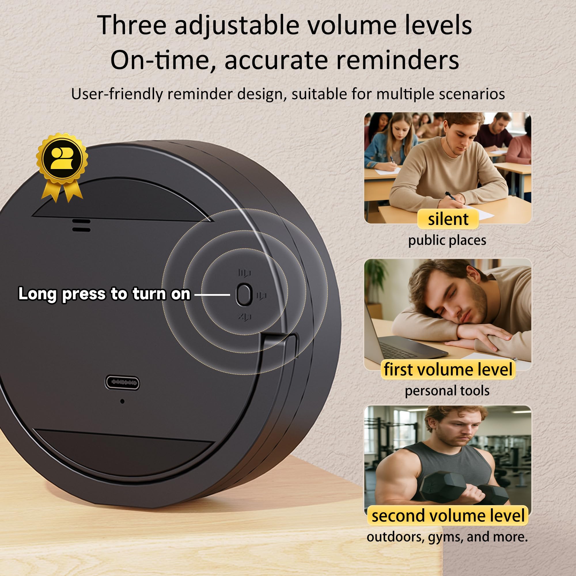Exlliy gran pantalla LED de 3 pulgadas para lectura rápida