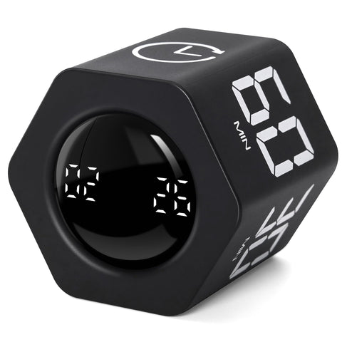 Exlliy temporizador cubo con pantalla iluminada para estudiar con visibilidad clara