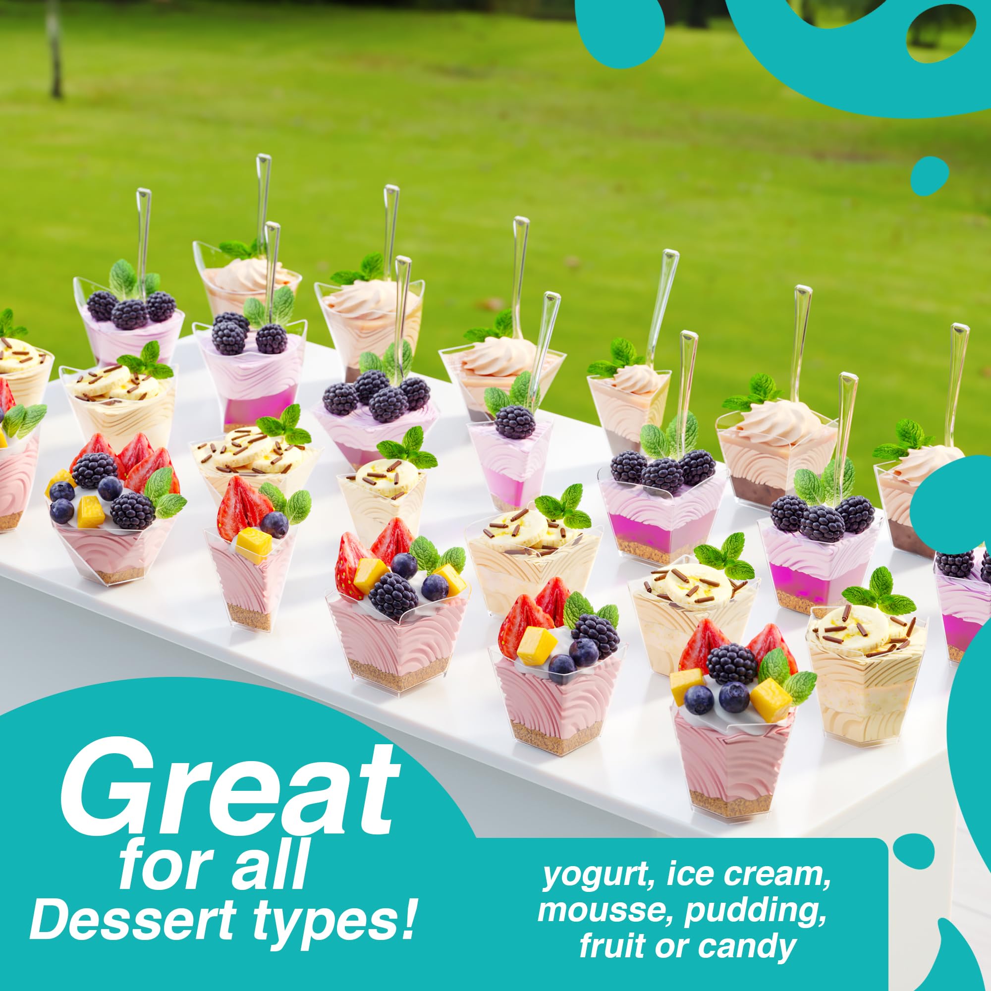 Limpieza rápida con Exquisite, copas desechables para eventos.