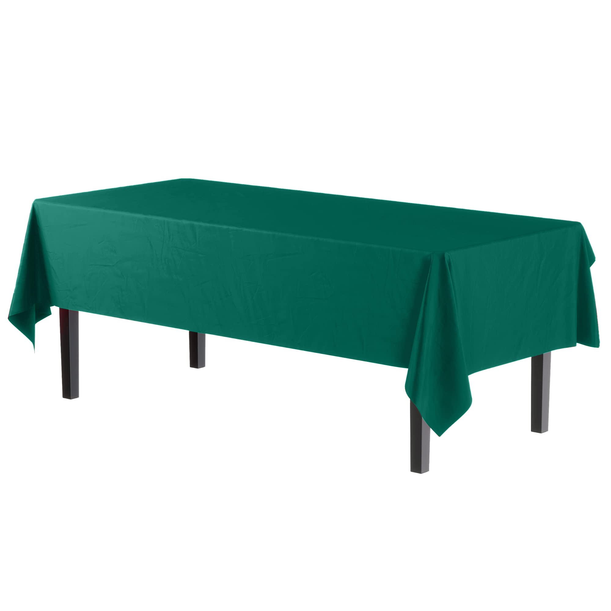 Exquisite mantel rectangular impermeable verde oscuro para fiestas
