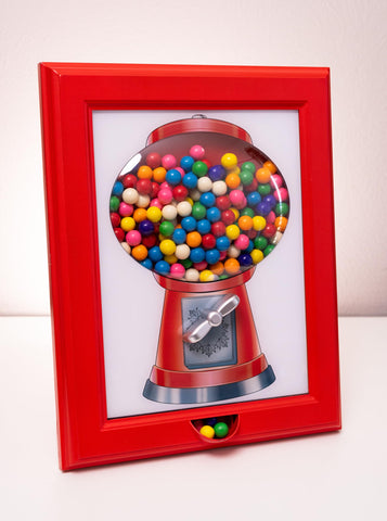Eye Candy Frame dispensador de caramelos colgado en pared para fiestas