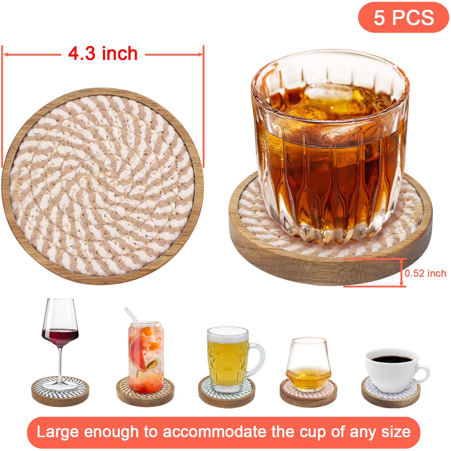 Eykao conjunto regalo posavasos perfecto para casa y oficina.