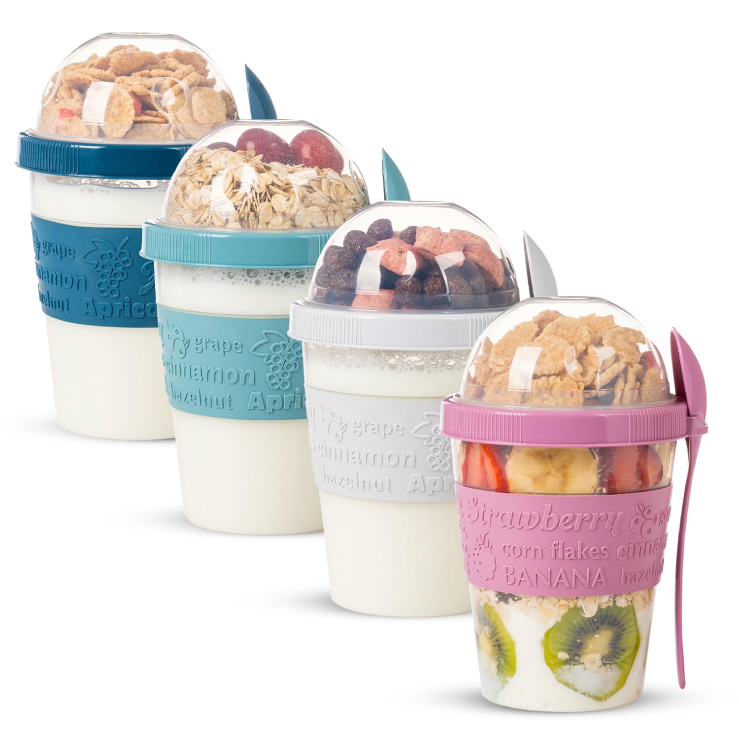Parfait yogur EYNEL con doble compartimento para desayuno rápido