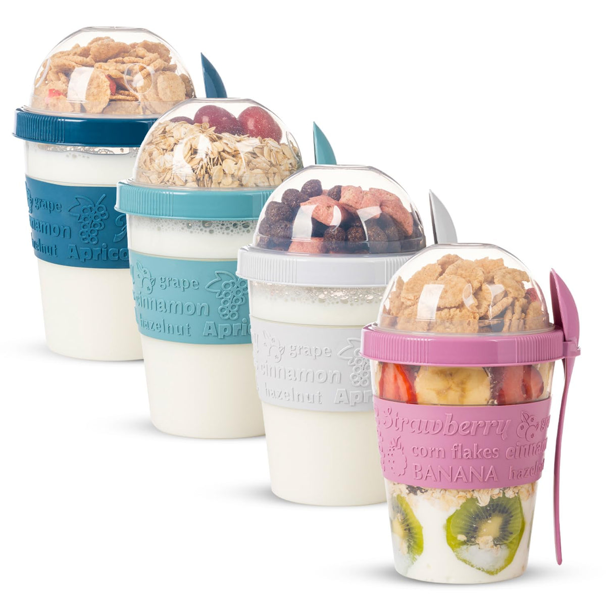 Parfait yogur EYNEL con doble compartimento para desayuno rápido