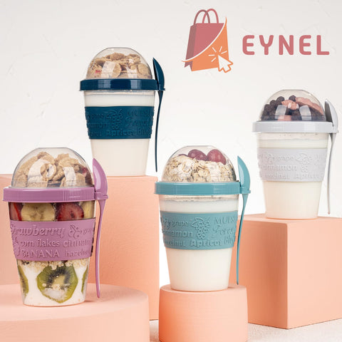 EYNEL uso con muesli granola fruta y leche o yogurt