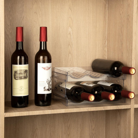 EZ COZY uso en despensa y frigorífico con 12 botellas organizadas
