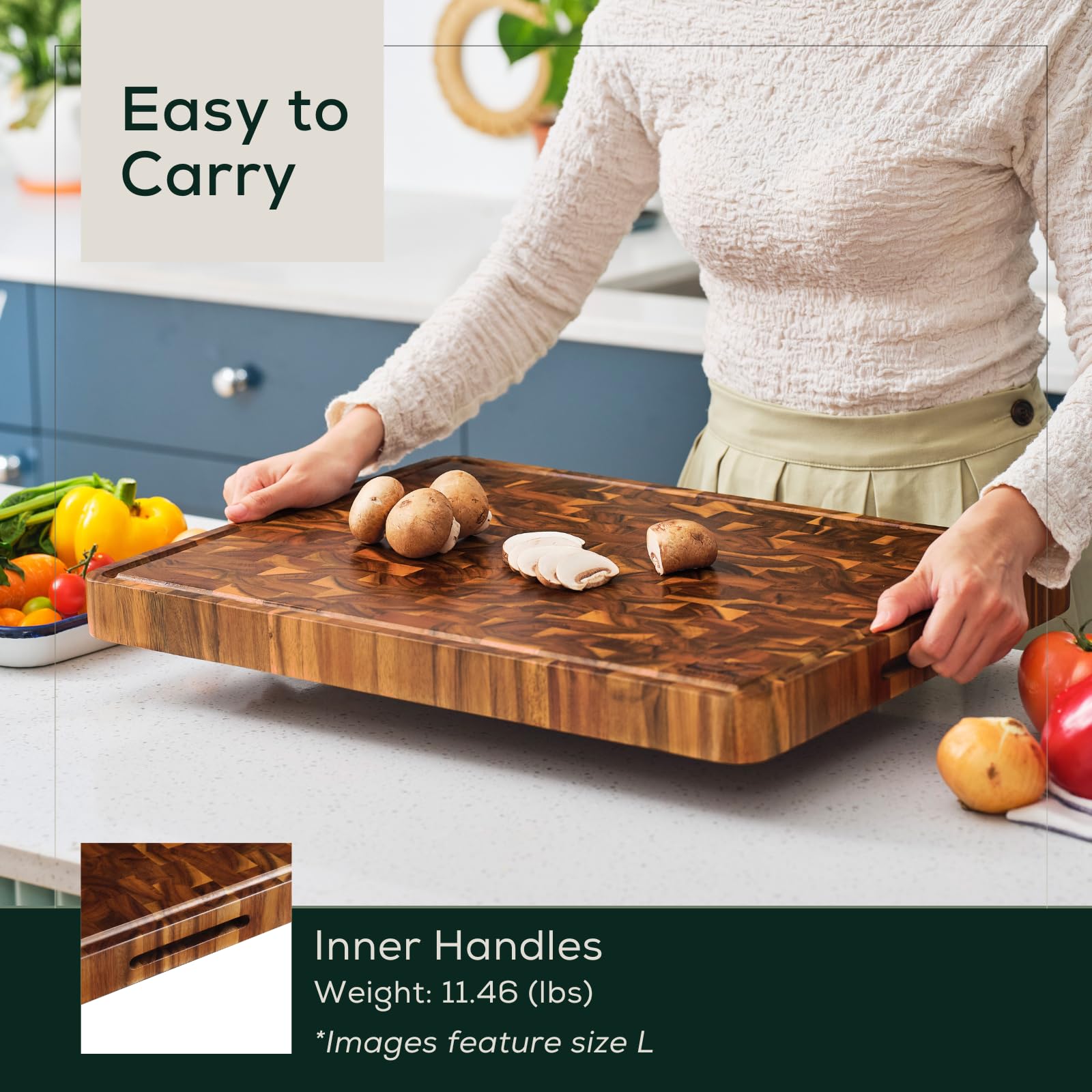 EZ FURNITURE tamano-grande-20-pulgadas ideal para grandes preparaciones