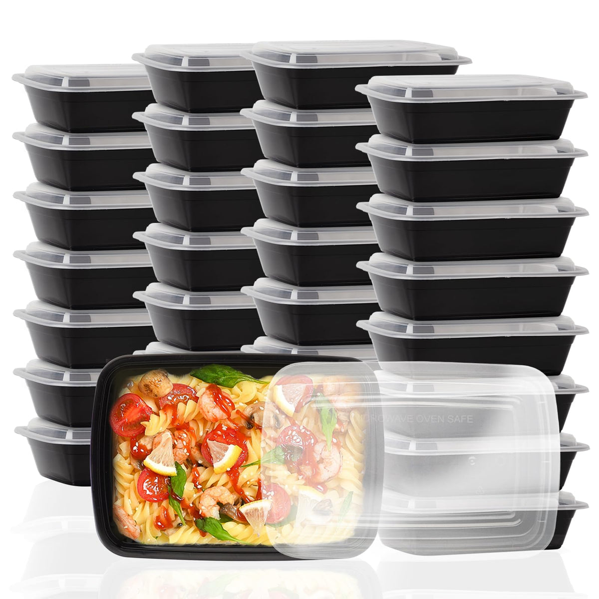 Ezalia contenedores-preparacion-38oz para planificar comidas semanales.