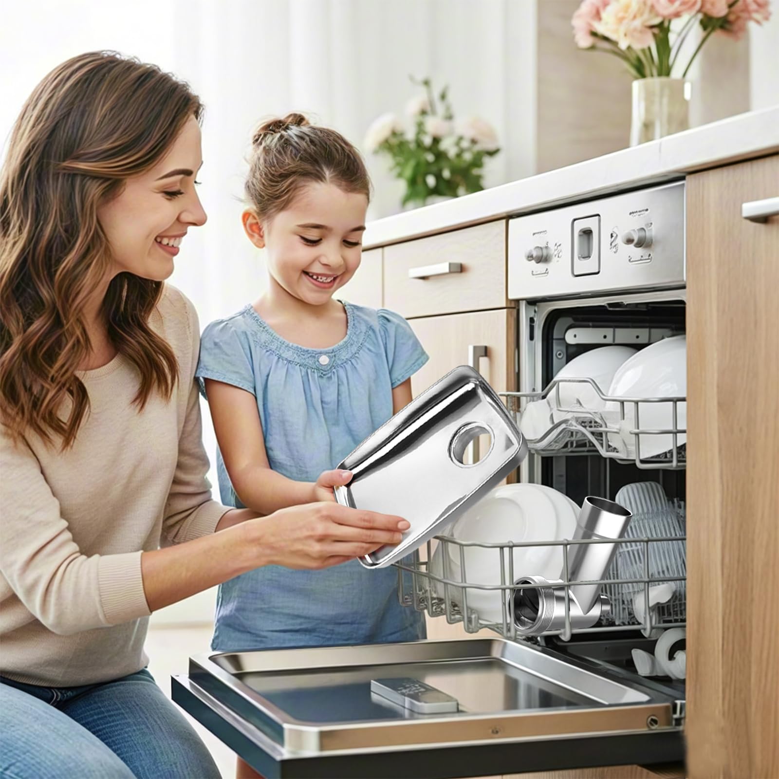 Ezato bandeja y componentes del conjunto de molienda en acero inoxidable para KitchenAid, rendimiento confiable