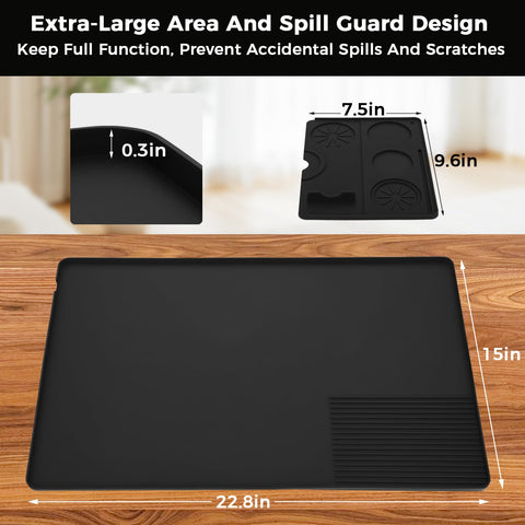 EZHPYK almohadilla desmontable para tazas y portafiltros, organización