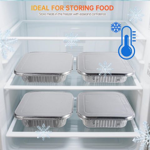 Bandejas Ezsart 8x8 con tapas para catering y eventos.