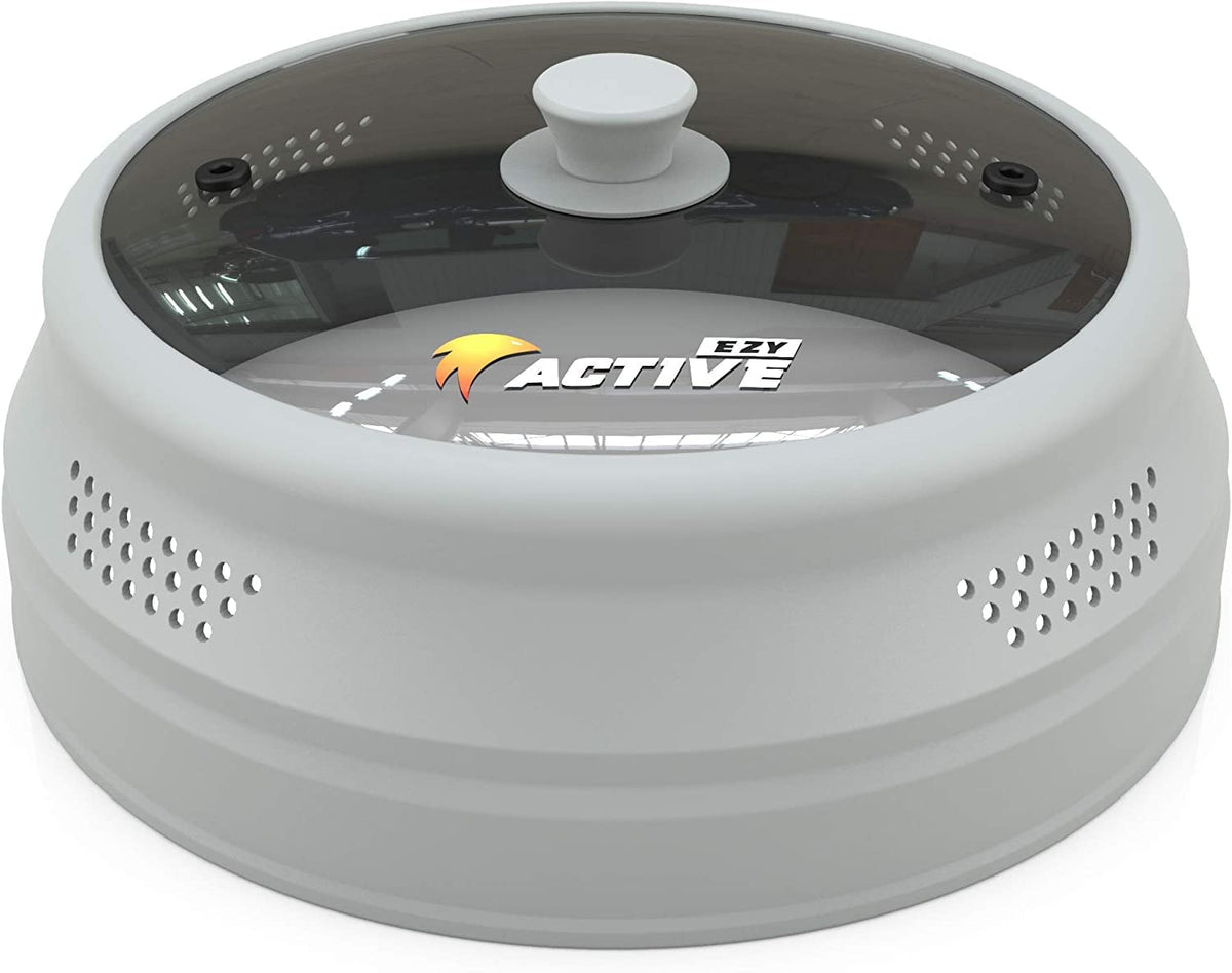 Cubierta EZY ACTIVE para microondas plegable sobre plato, protección contra salpicaduras.