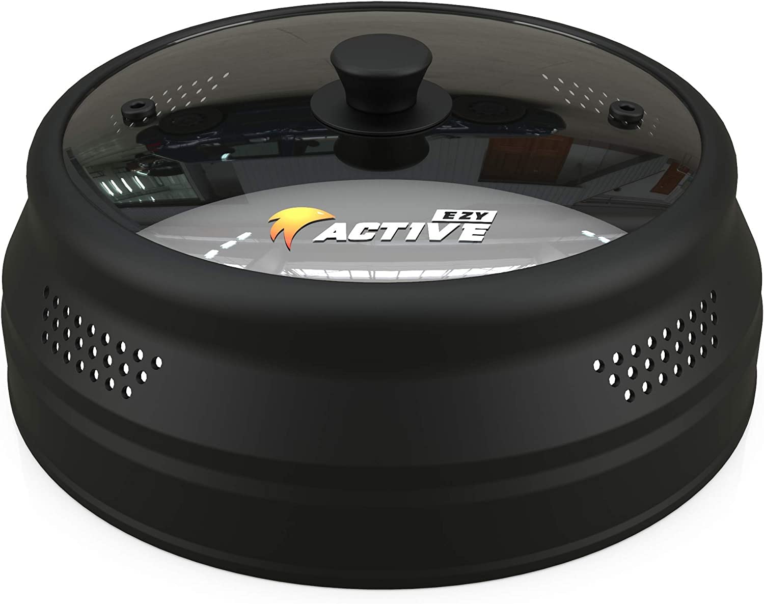 Tapa plegable EZY ACTIVE para microondas protege contra salpicaduras en platos grandes