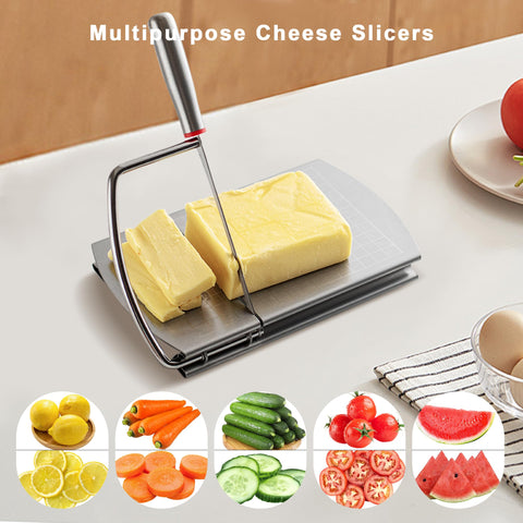 Cortador de queso Faat3 Coi4 con regla para cortes precisos.