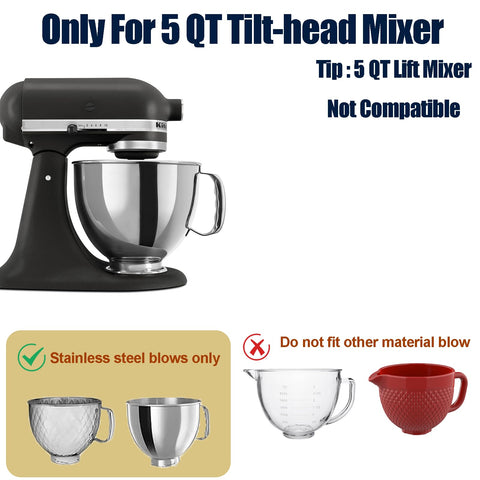 Forro FaatDaat de silicona para masa en reposo en bol KitchenAid 5qt.