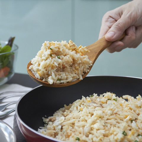 FAAY cuchara de cocina teca dorada facilita cocinar sin adherencia