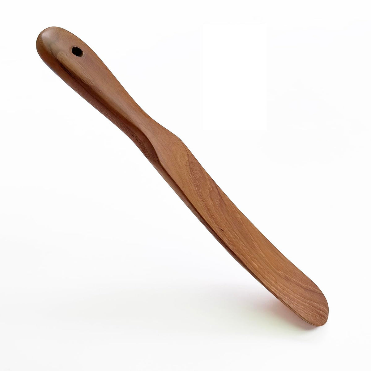 FAAY paleta espiral de teca para masa madre, ideal para mezclar y activar levadura.