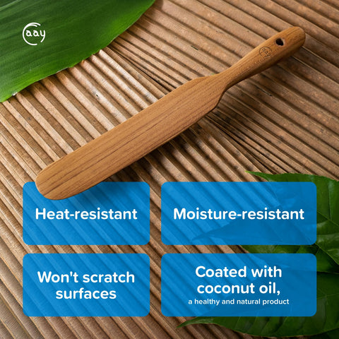FAAY teca natural resistente a la humedad, ideal para hornear y mezclar.