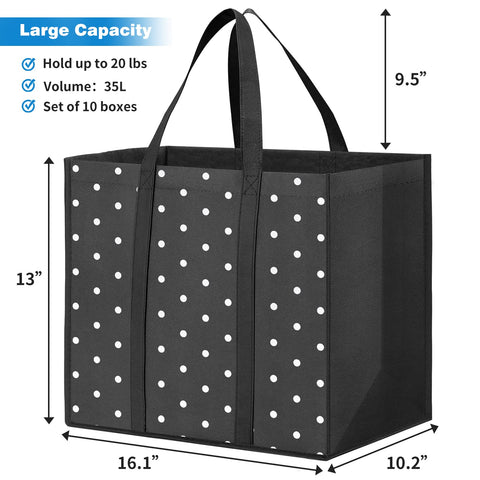 Fab totes: bolsa impermeable con recubrimiento para limpieza fácil