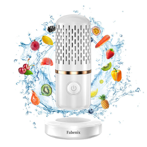Fabenix lavado de frutas y verduras con cápsula para limpieza rápida.