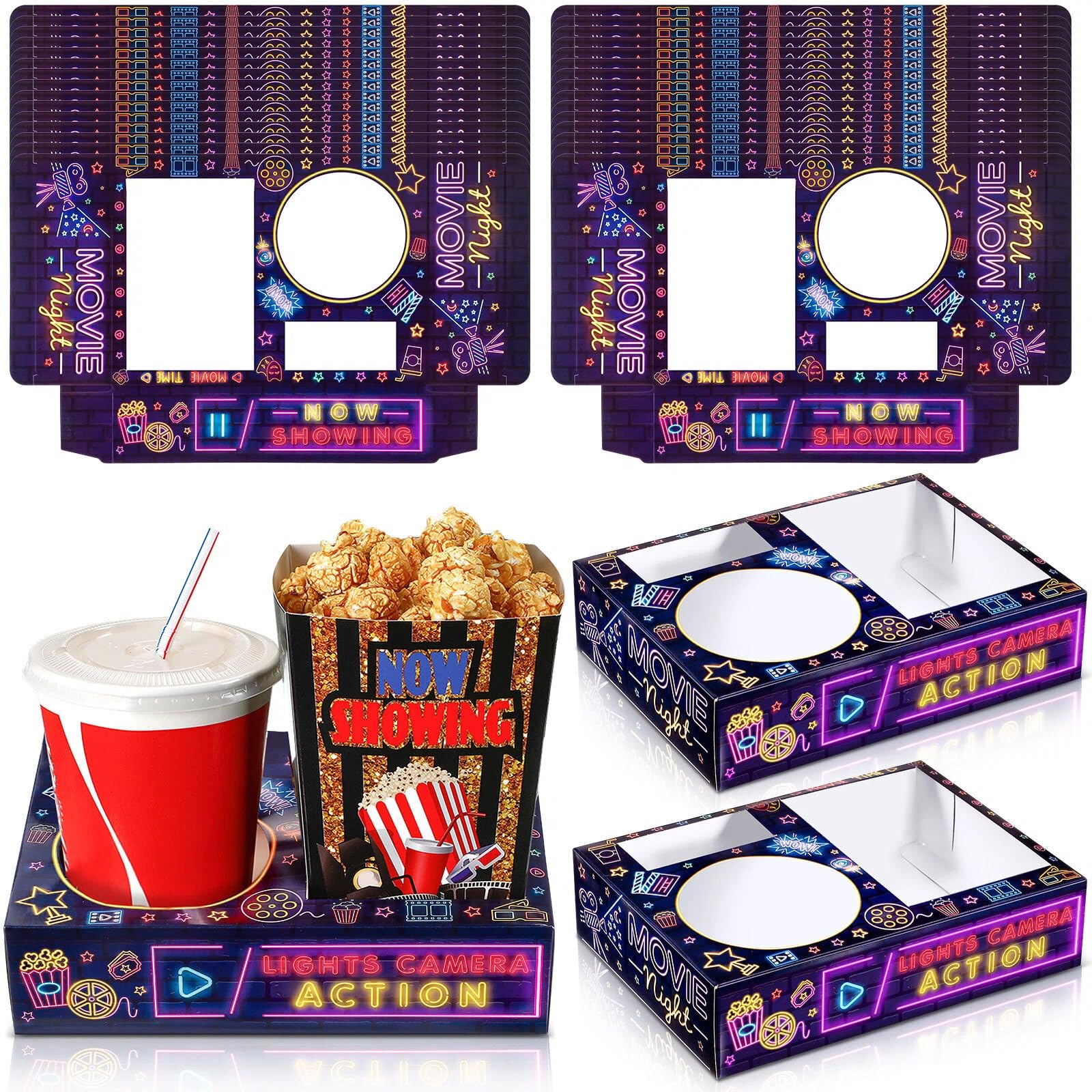 Bandeja Faccito para noche de película, ideal para palomitas y dulces.
