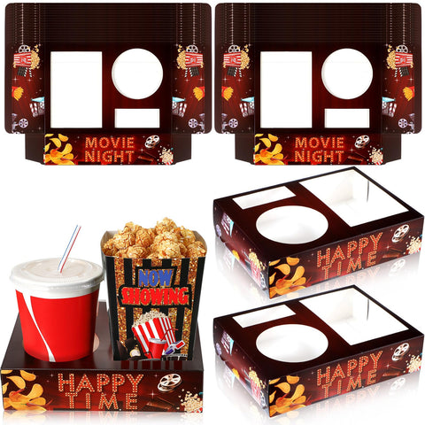 Bandejas Faccito para palomitas, estilo retro, ideales para noches de cine en casa.