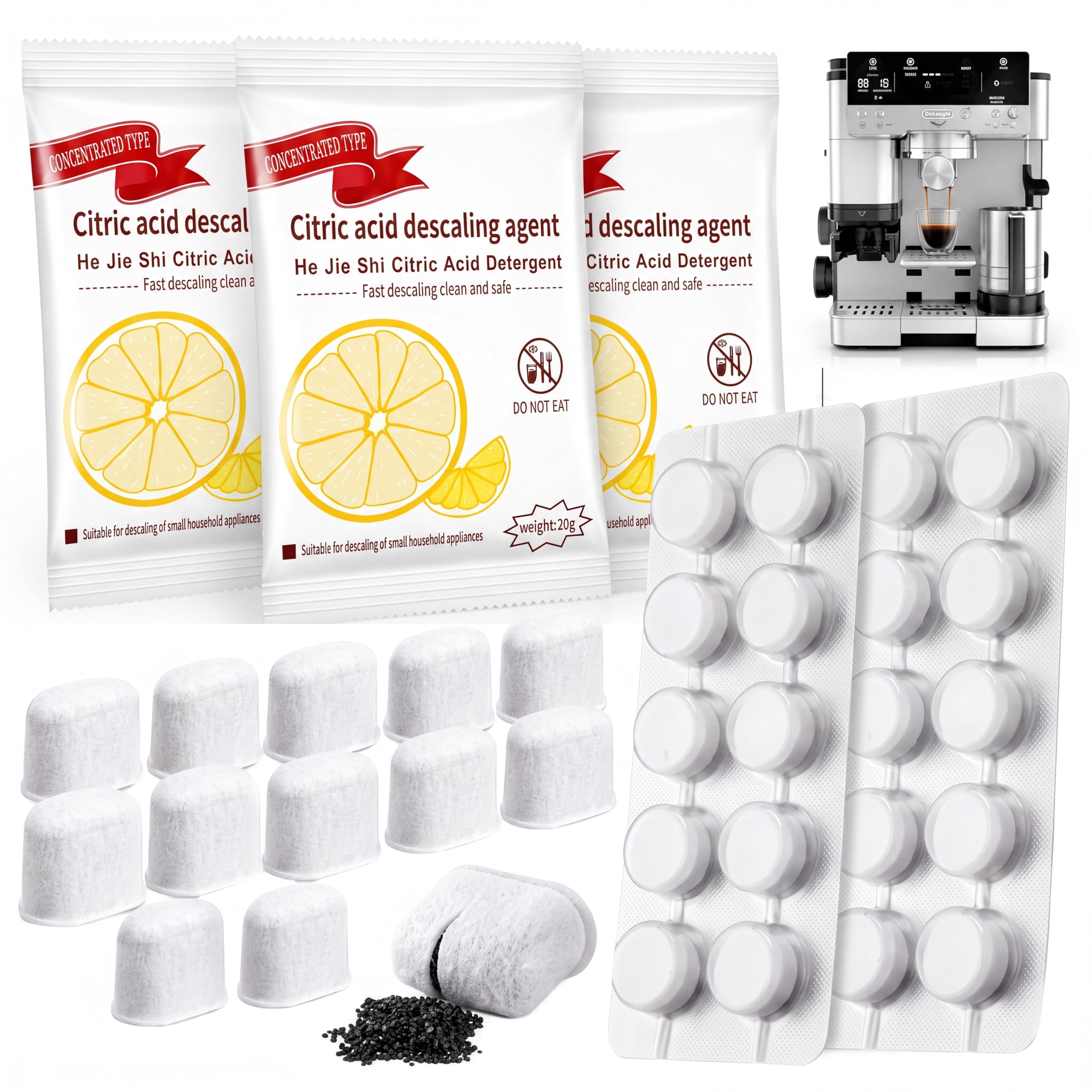 Faccito kit 35 piezas vista frontal para mantenimiento conveniente