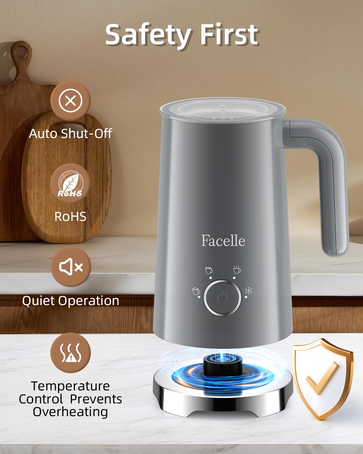Facelle batidor-leche-4-en-1-batido-caliente, ideal para capuchino y chocolate caliente.