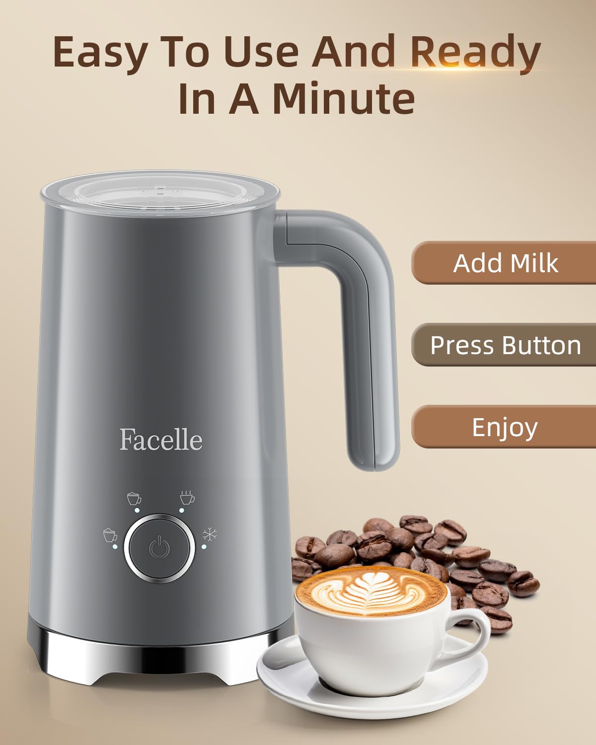 Facelle batidor-leche-4-en-1-batido-frio, crea espuma refrescante para bebidas frías.
