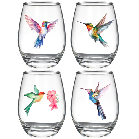 FACOYANS copas sin tallo colibrí, diseño artístico ideal para servir y decorar.