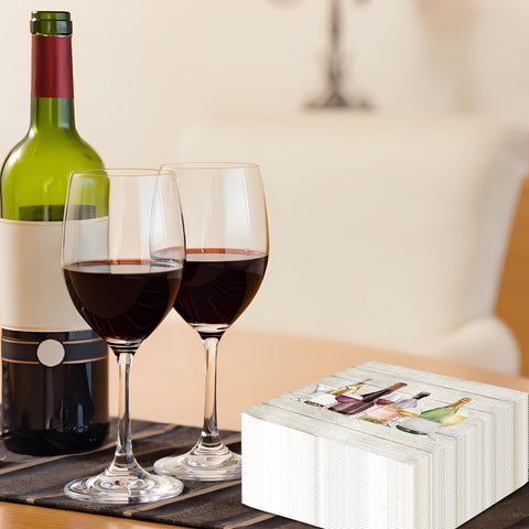 Paquete Fairooth de 100 servilletas vino para grandes reuniones.
