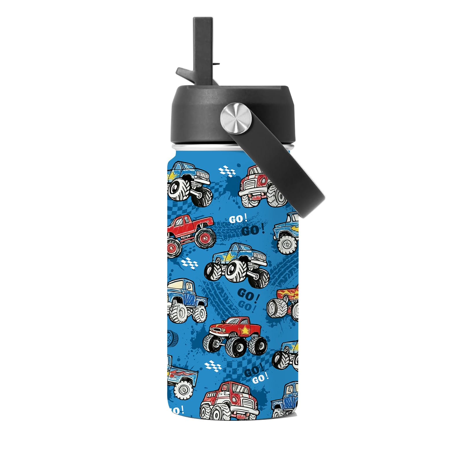 Botella FAIVHSO 16oz con pajilla para refrescarte durante el viaje.