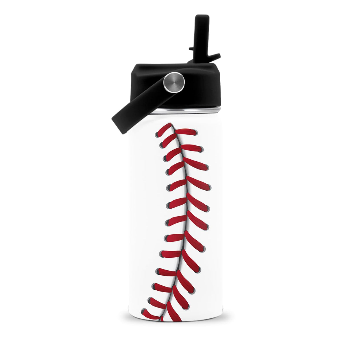 Botella FAIVHSO de 16 onzas con tapa-paja, perfecta para entrenamientos de béisbol.