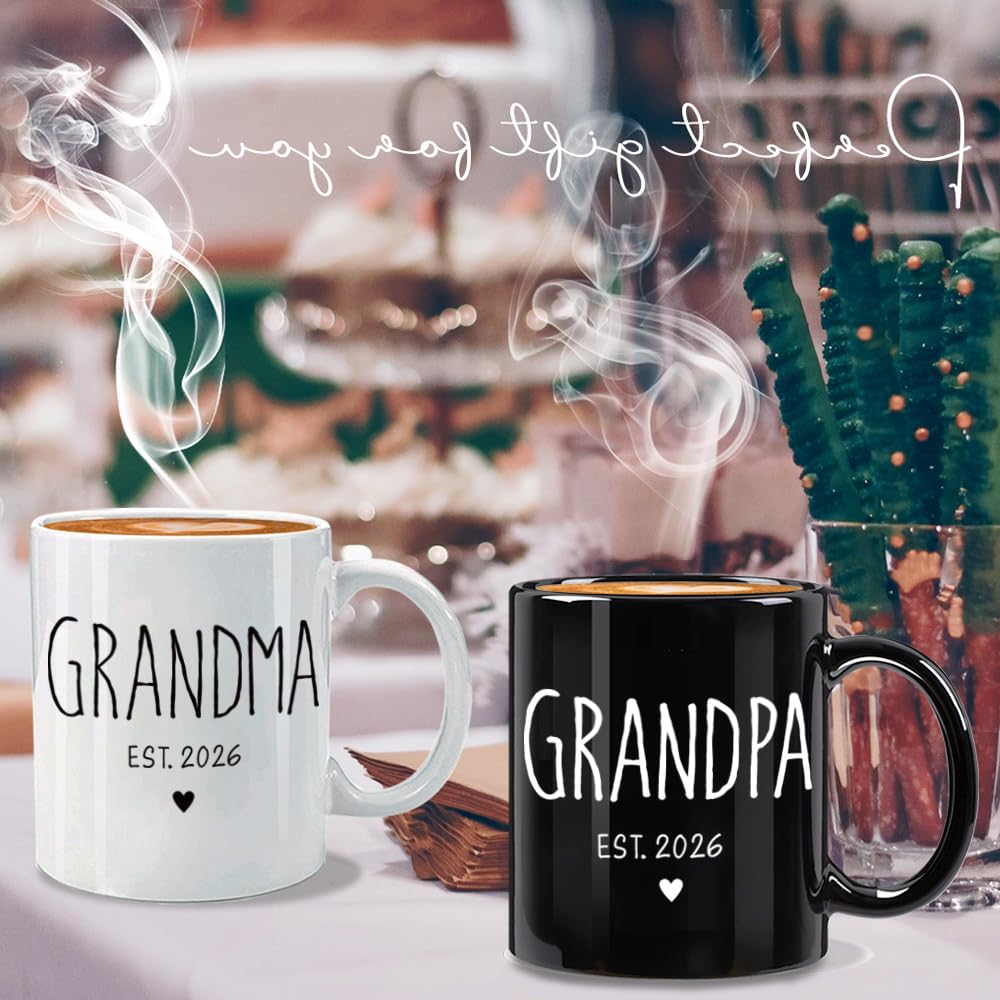 Taza FALJIOK en caja regalo con lazo para sorpresa de abuelos.