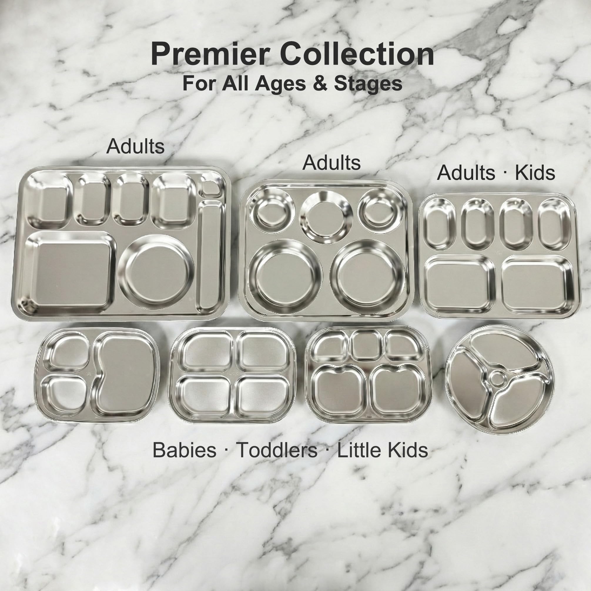 Fam 3 Compartment Tray, lavable en lavavajillas para una limpieza rápida.