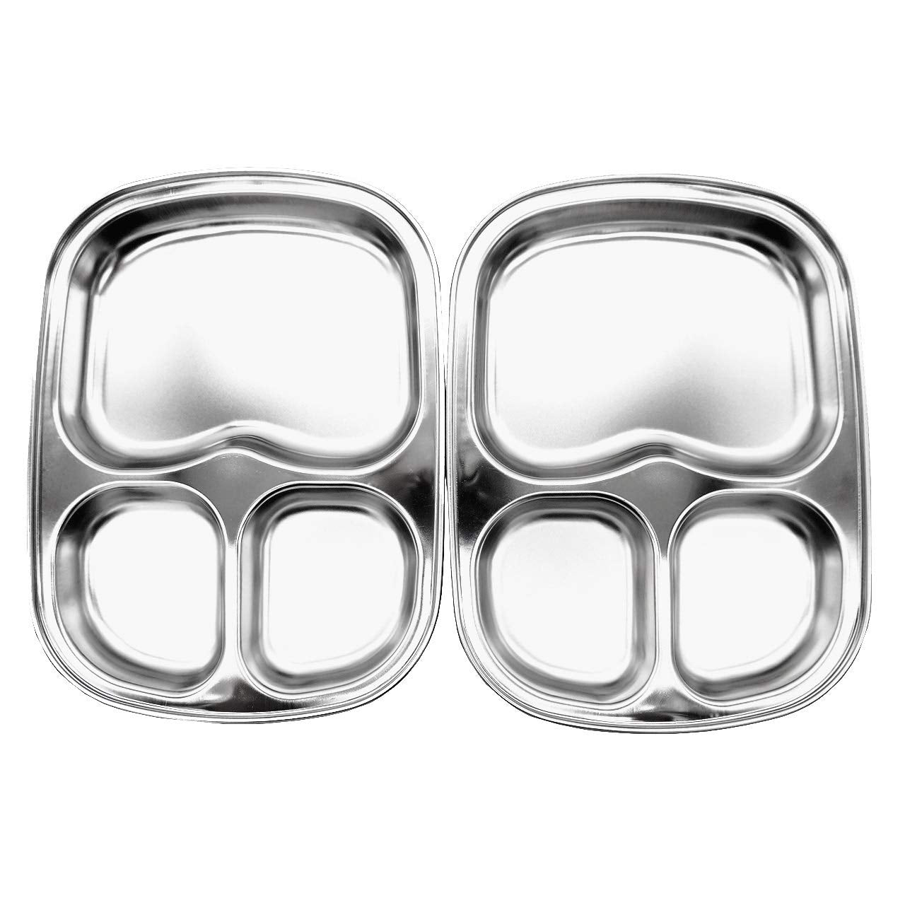 Fam 3 Compartment Tray plato triple secciones facilita la organización de las comidas.