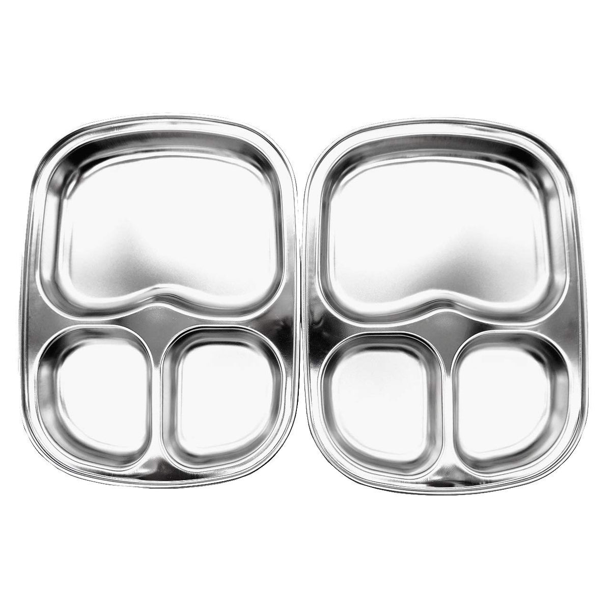 Fam 3 Compartment Tray plato triple secciones facilita la organización de las comidas.