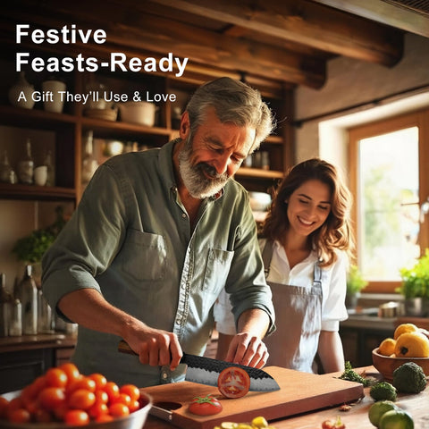 Regalo navideño para amantes de la cocina, con acabado premium.