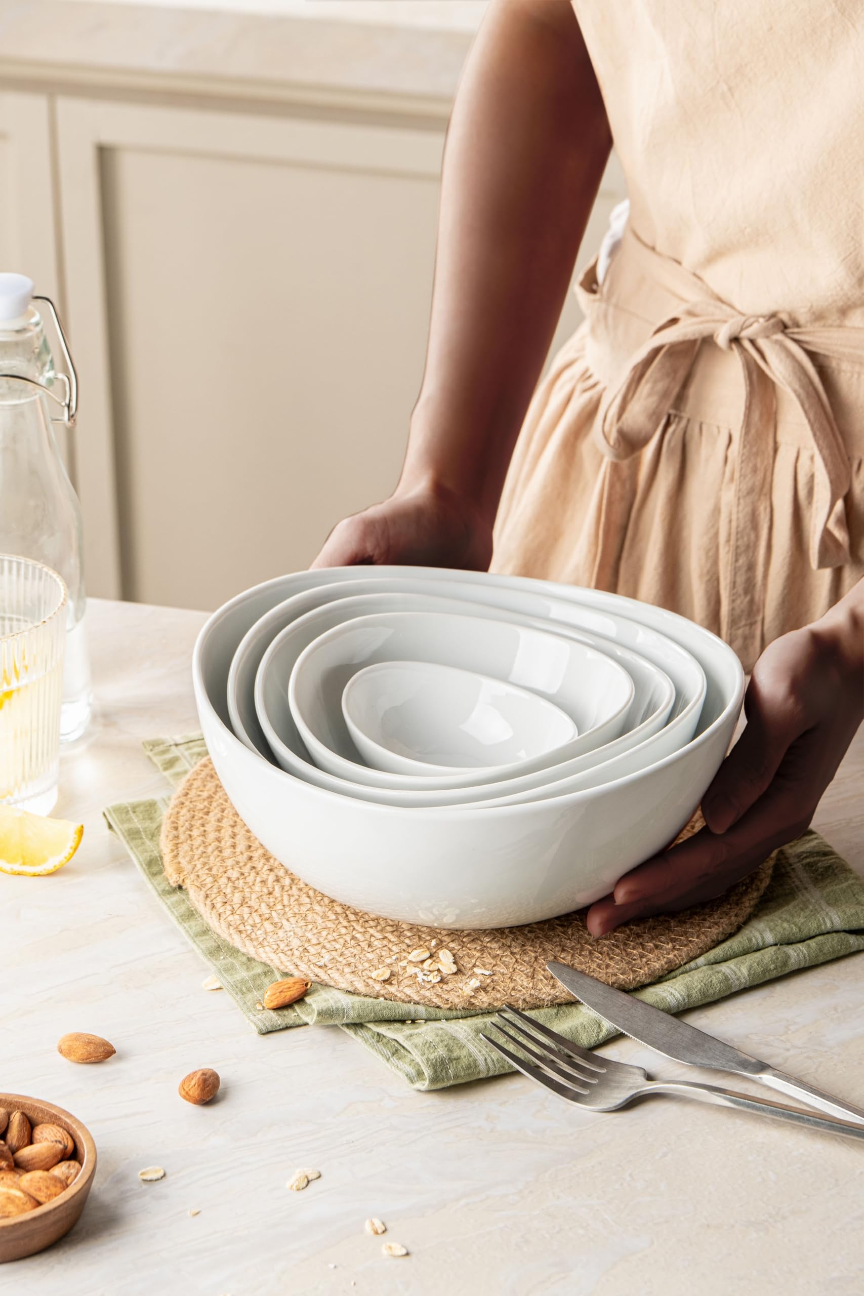 Familywood cuenco de 20 oz para porciones medianas, apto para microondas.
