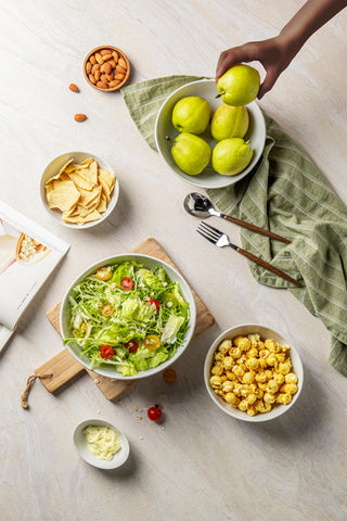 Familywood cuenco de 46 oz para ensaladas grandes, apto lavavajillas.
