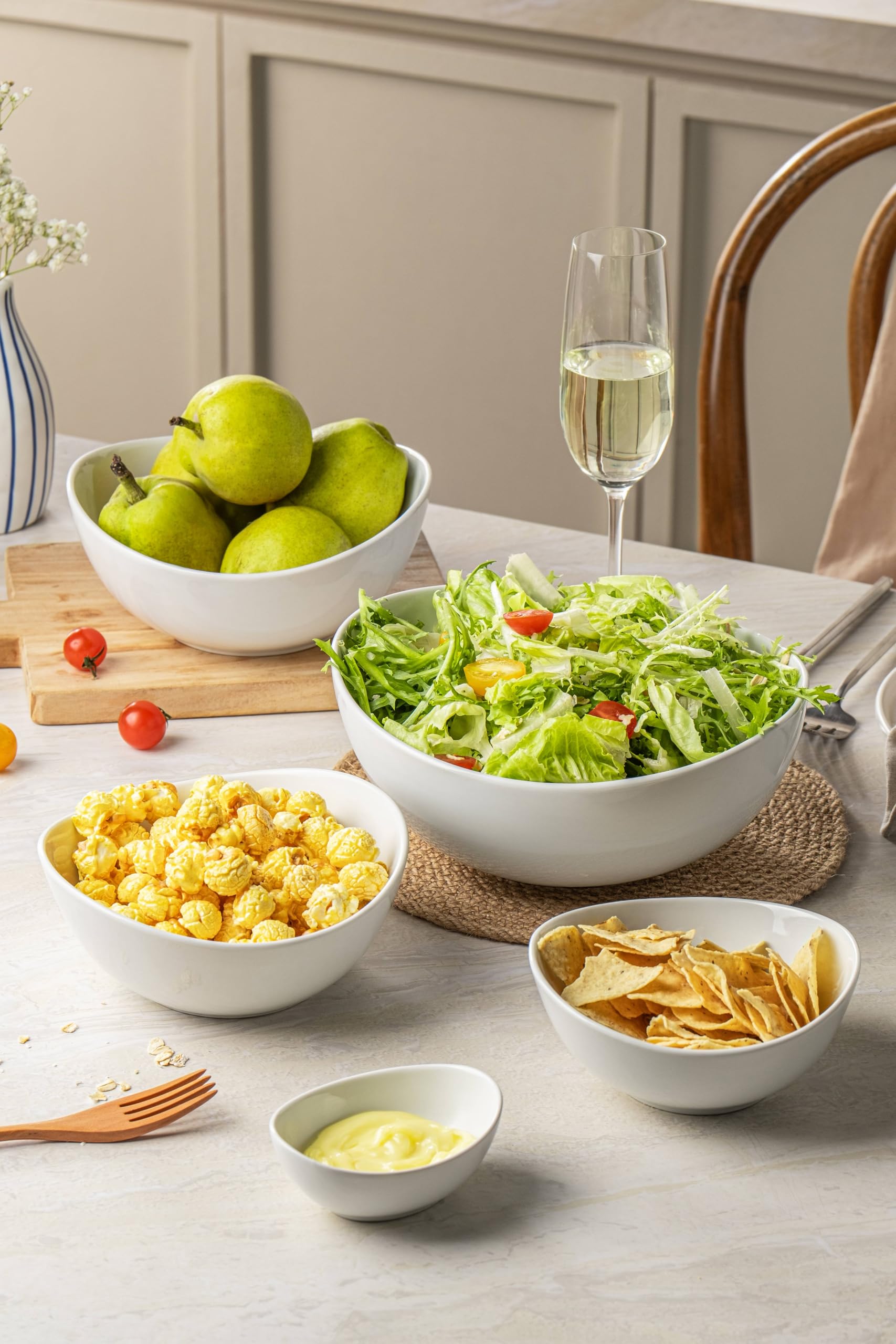 Set de Familywood para servir en fiestas, mesa elegante.