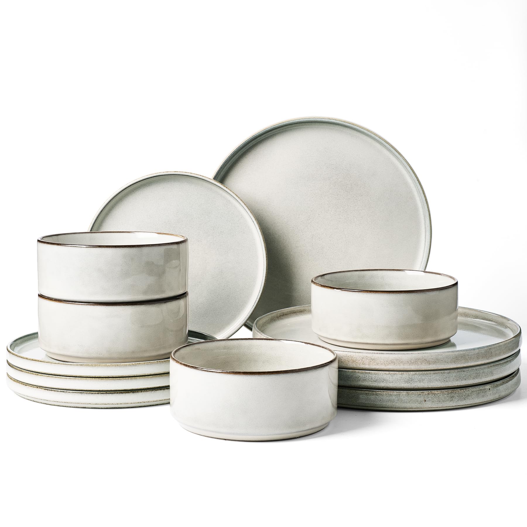 Conjunto Famiware Annecy: plato de cena de 10-25 pulgadas, ideal para comidas diarias.
