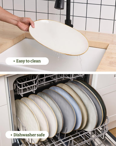 famiware bandeja ovalada para entretener, perfecta para reuniones.