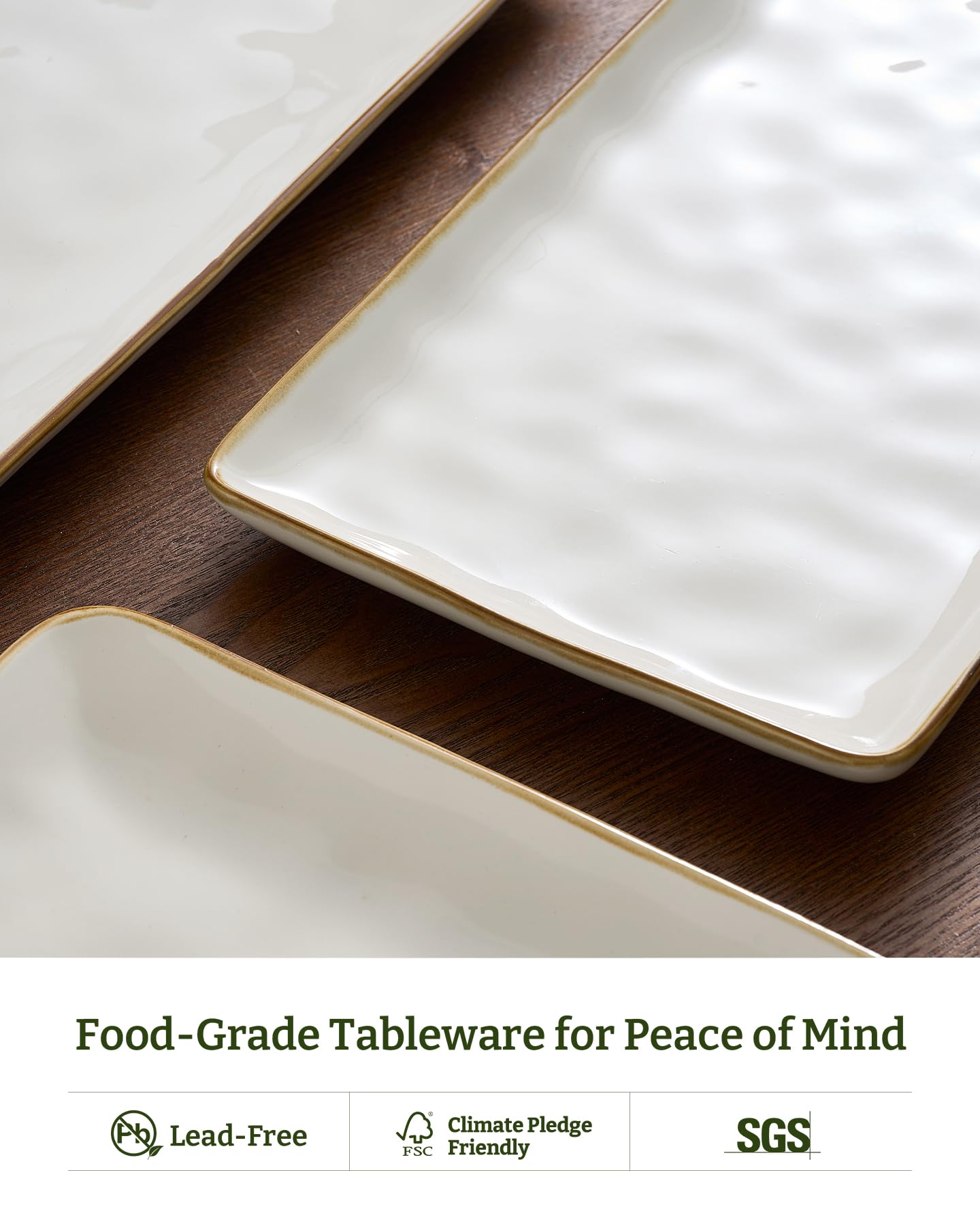 Bandeja rectangular Famiware apta para microondas y lavavajillas