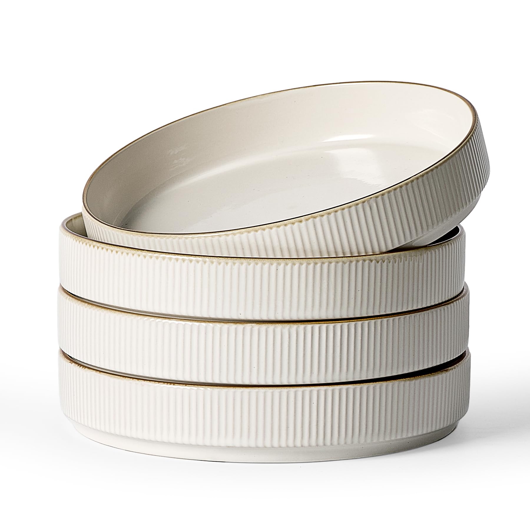 Famiware Estrella 8.25 cuenco pasta blanco glaseado, ideal para porciones abundantes