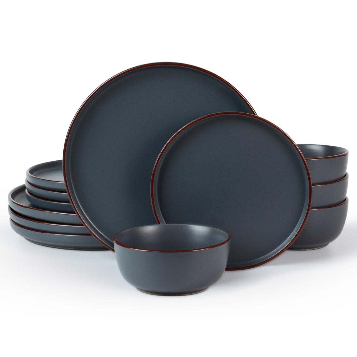 Plato de cena Famiware Mercury, acabado duradero para comidas diarias.