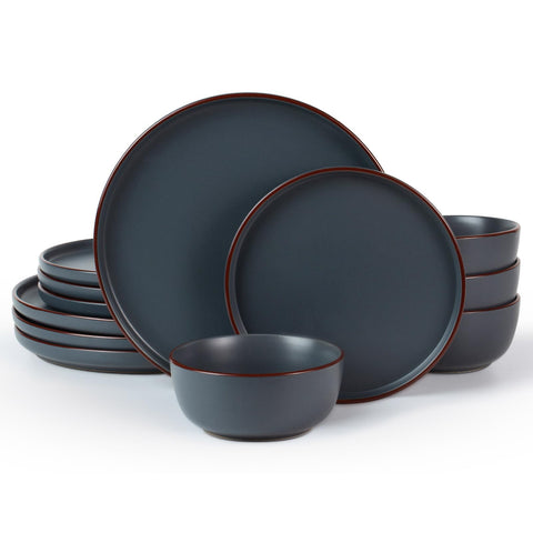 Plato de cena Famiware Mercury, acabado duradero para comidas diarias.